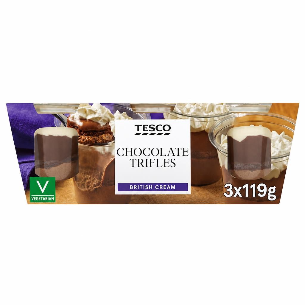 Tesco Chocolate Trifles 3 x 119g 357g