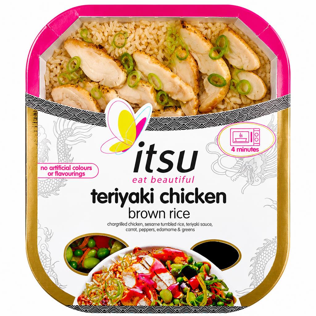 Itsu Teriyaki Chicken Brown Rice 395g