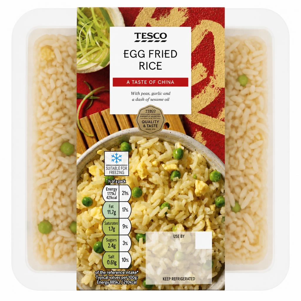 Tesco Egg Fried Rice 400G