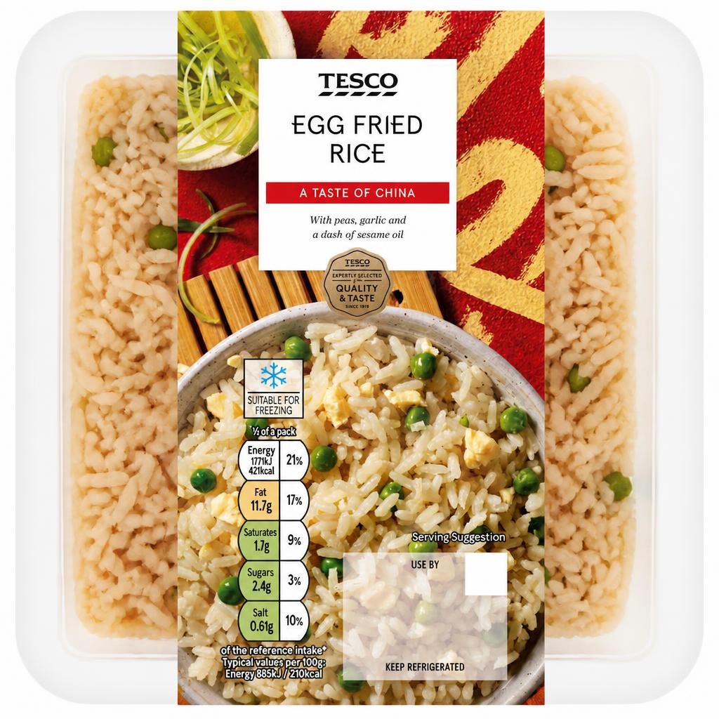 Tesco Egg Fried Rice 400G