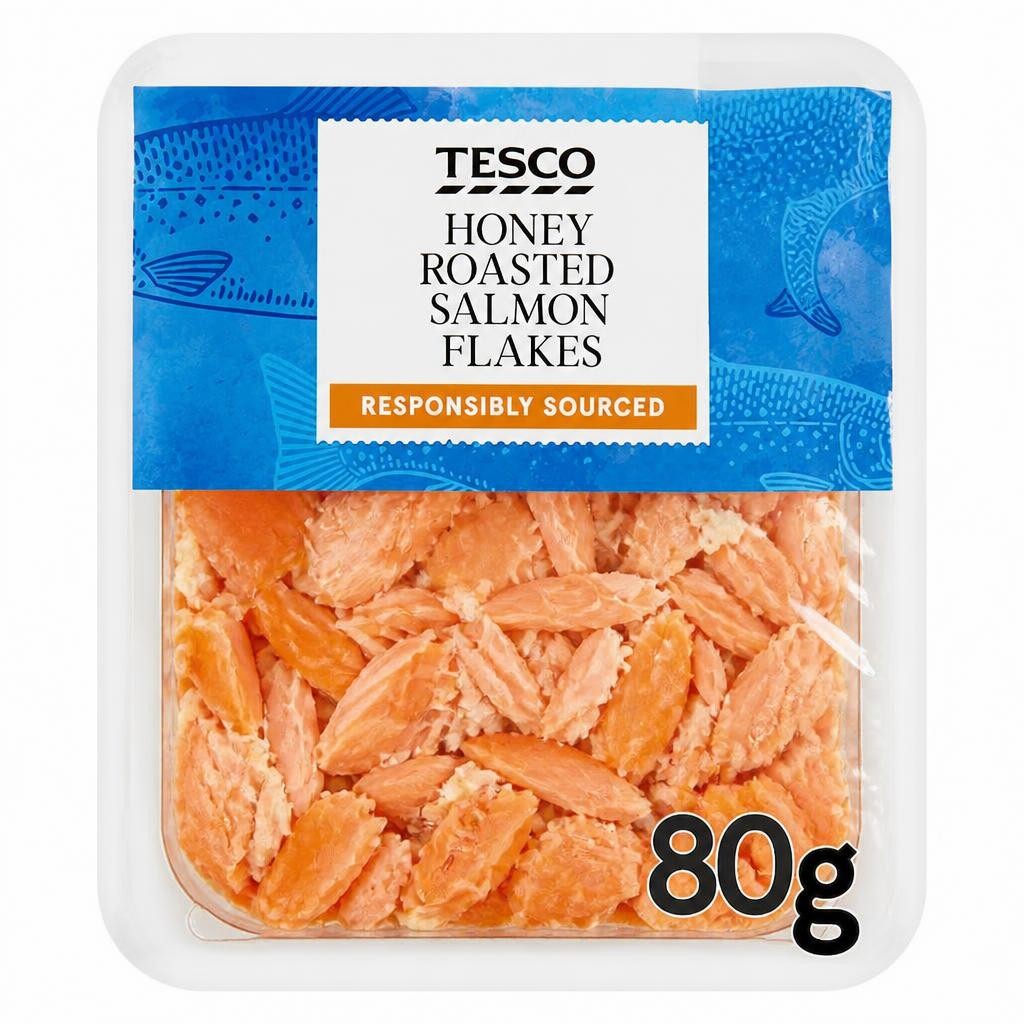 Tesco Honey Roast Salmon Flakes 80G