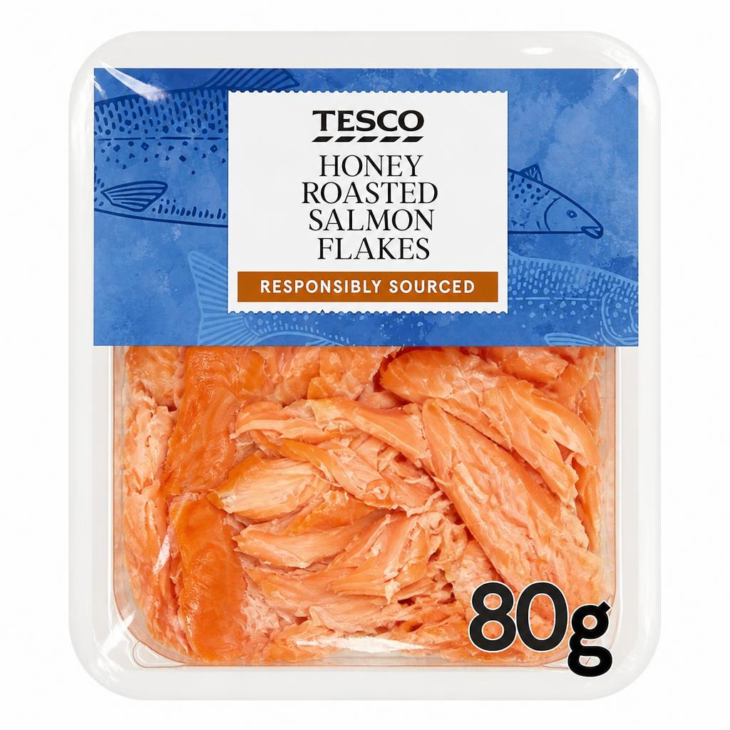 Tesco Honey Roast Salmon Flakes 80G