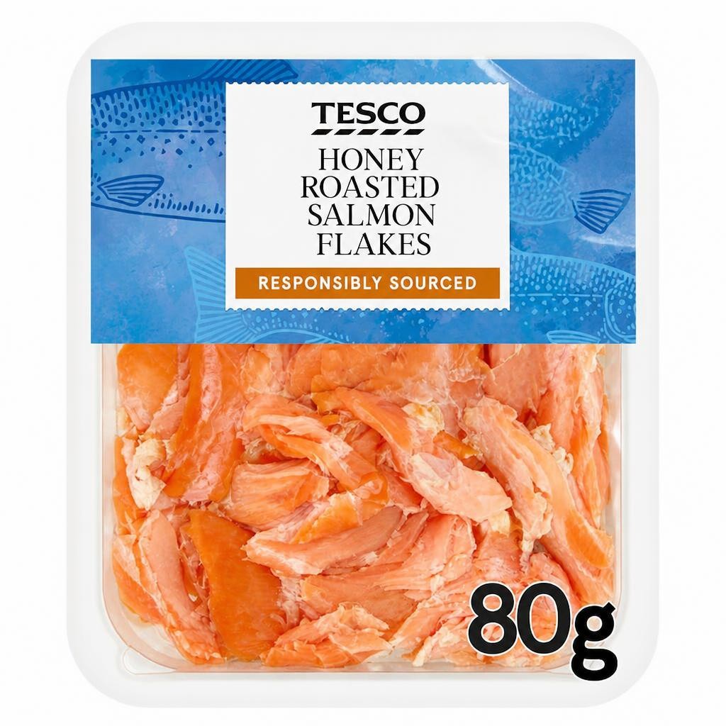 Tesco Honey Roast Salmon Flakes 80G
