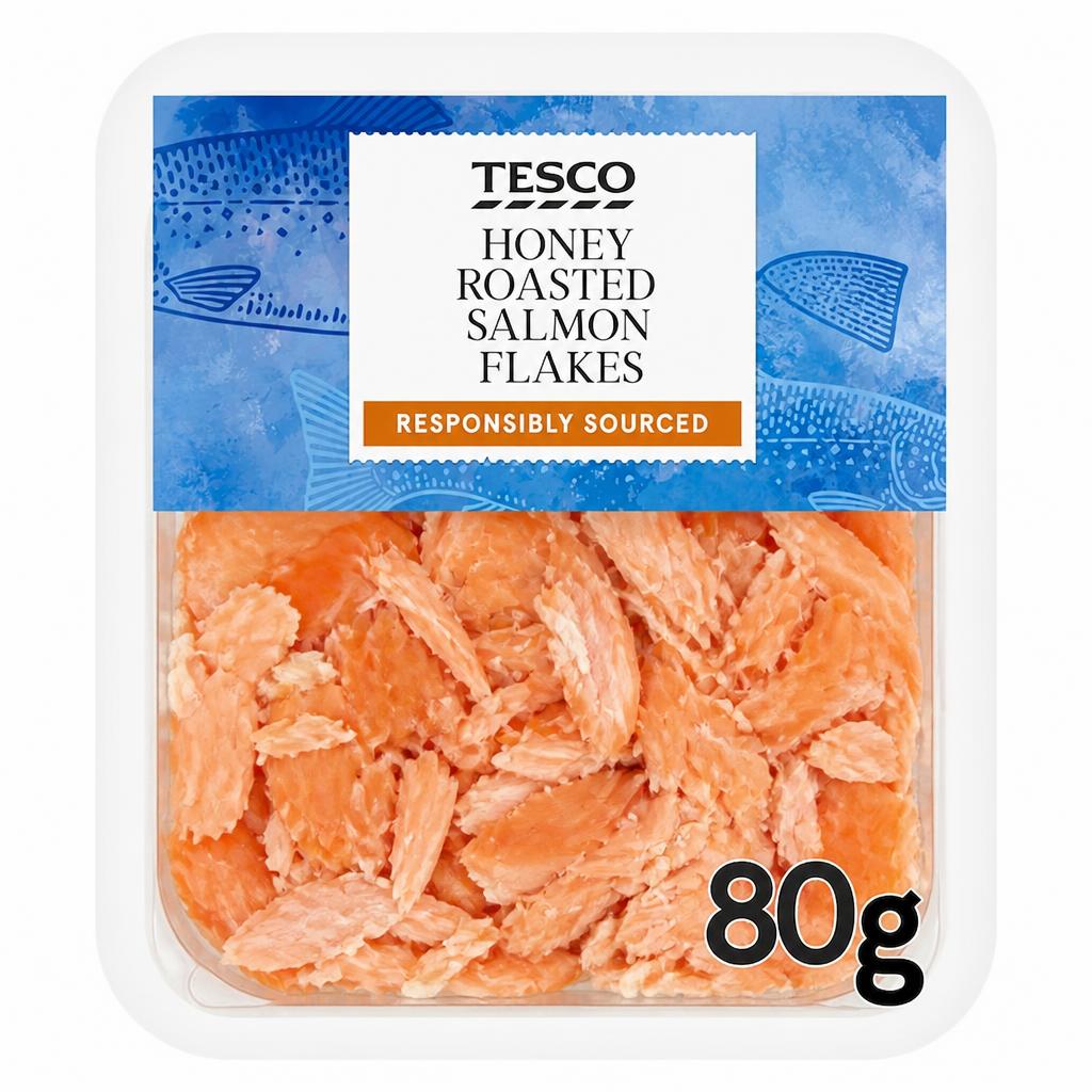 Tesco Honey Roast Salmon Flakes 80G