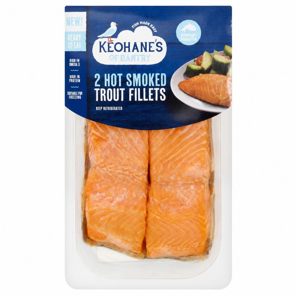 Keohane's Hot Smoked Trout Fillets 170g