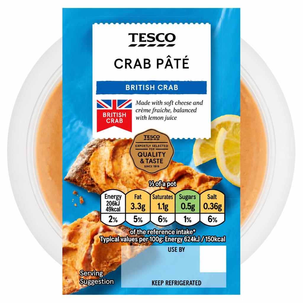 Tesco Crab Pate 100G