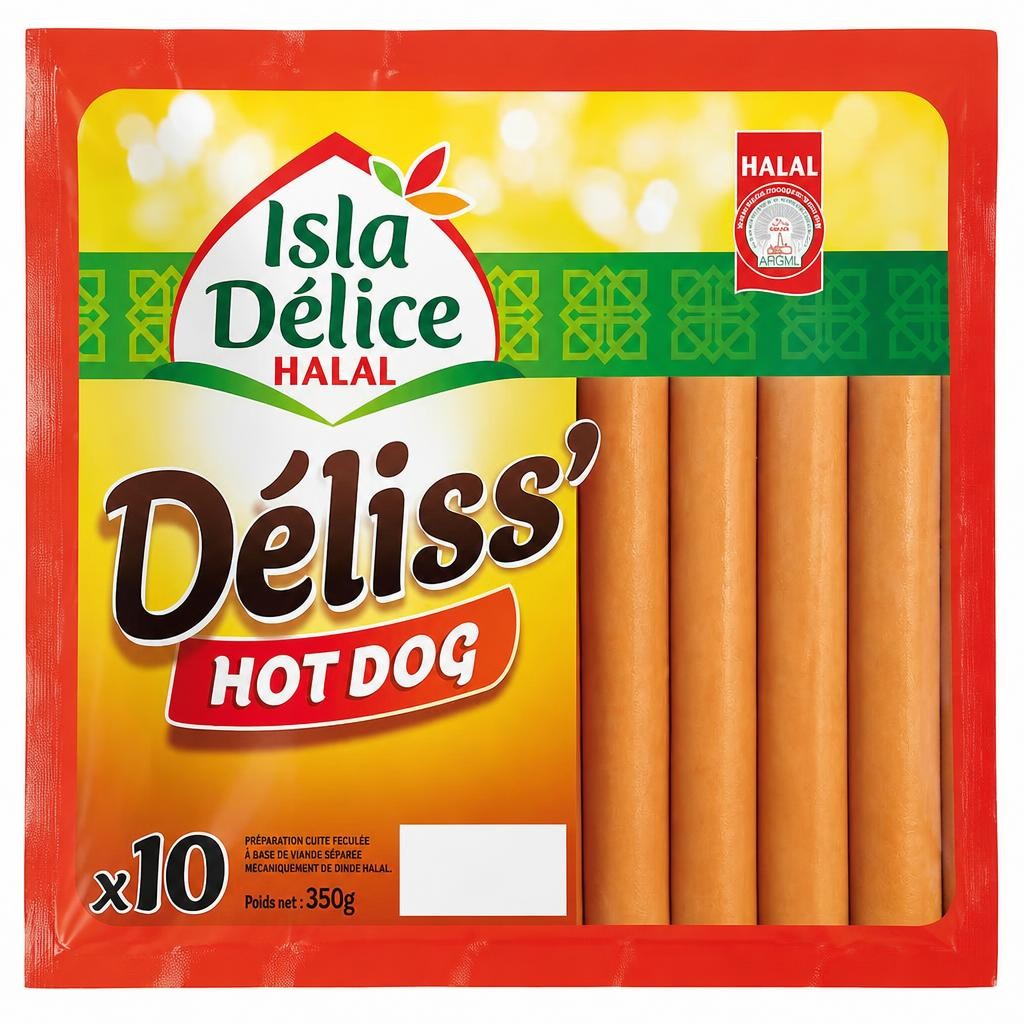 Isla Delice Halal Hot Dog 350g