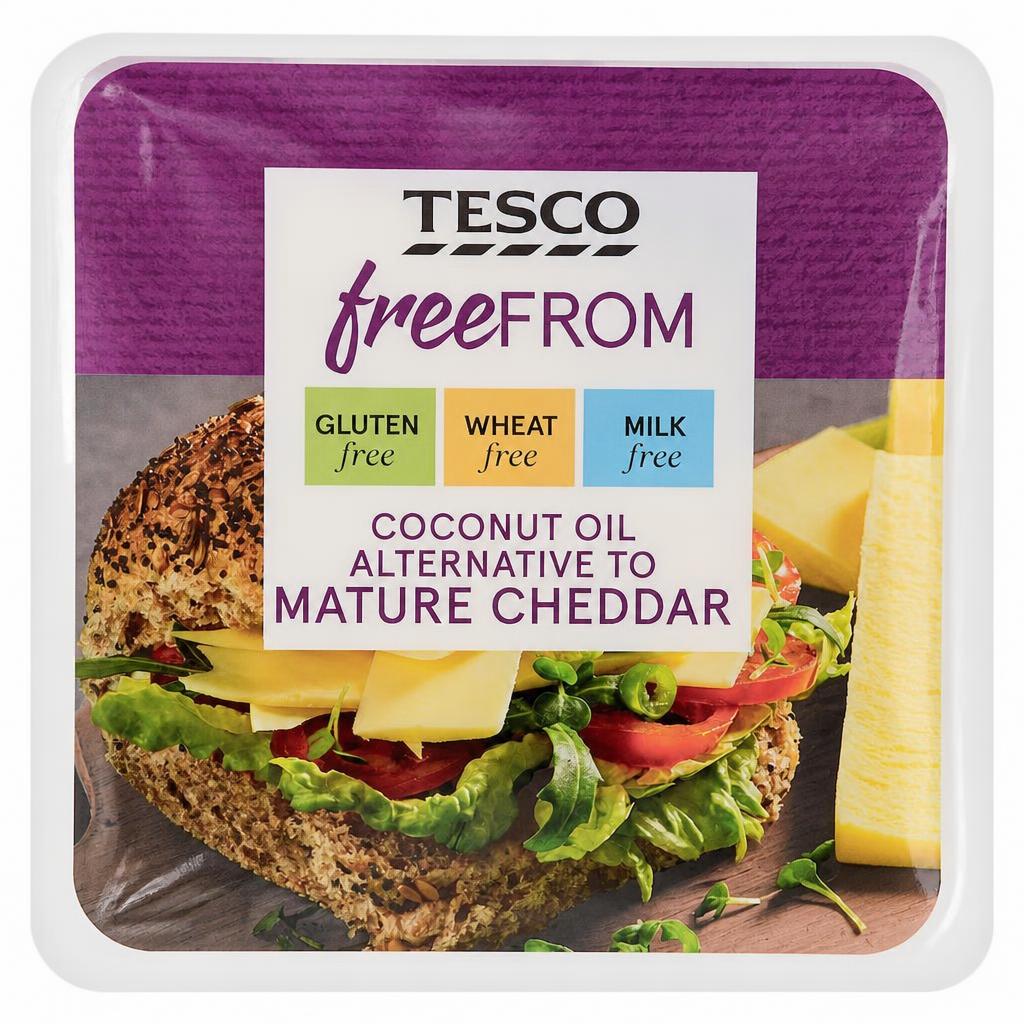 Tesco Free From Coconut Oil Alternative to Mature Cheddar 200g