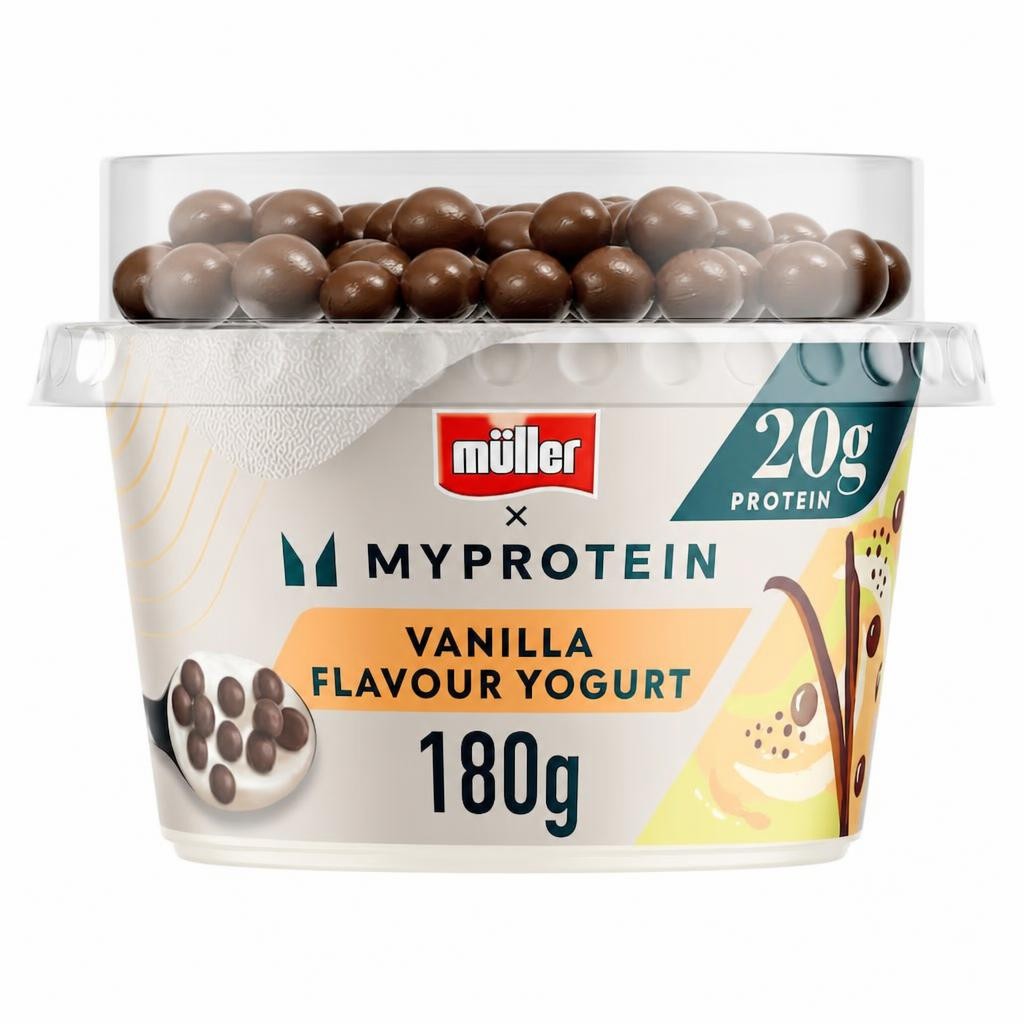 Muller X MYProtein CRUNCH Vanilla Yogurt (with protein chocolate balls) 180g