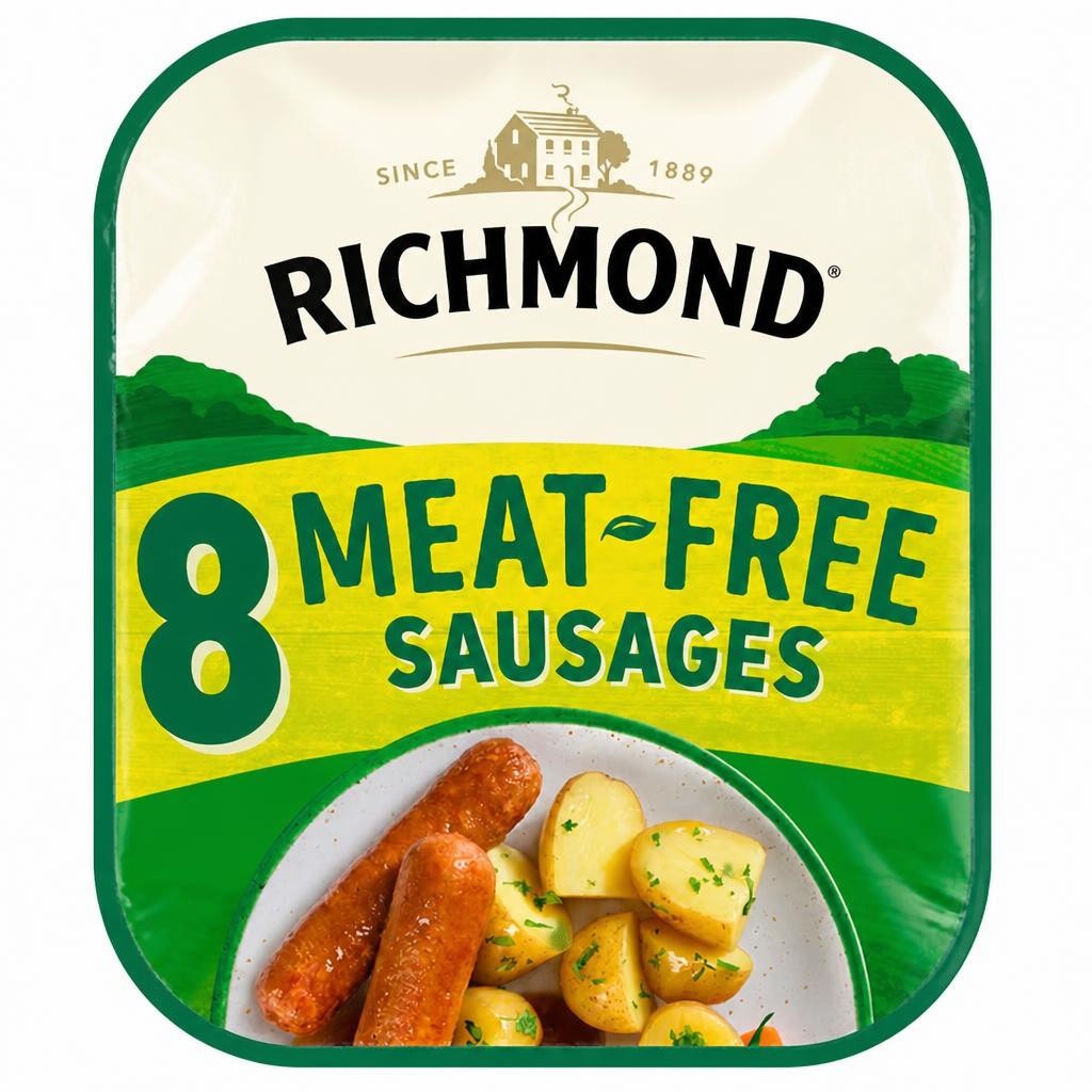 Richmond Meat-Free Sausages 8 Pack 304g