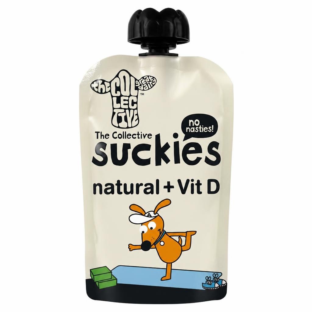 The Collective Suckies Natural + Vitamin D Yoghurt Pouch 90g