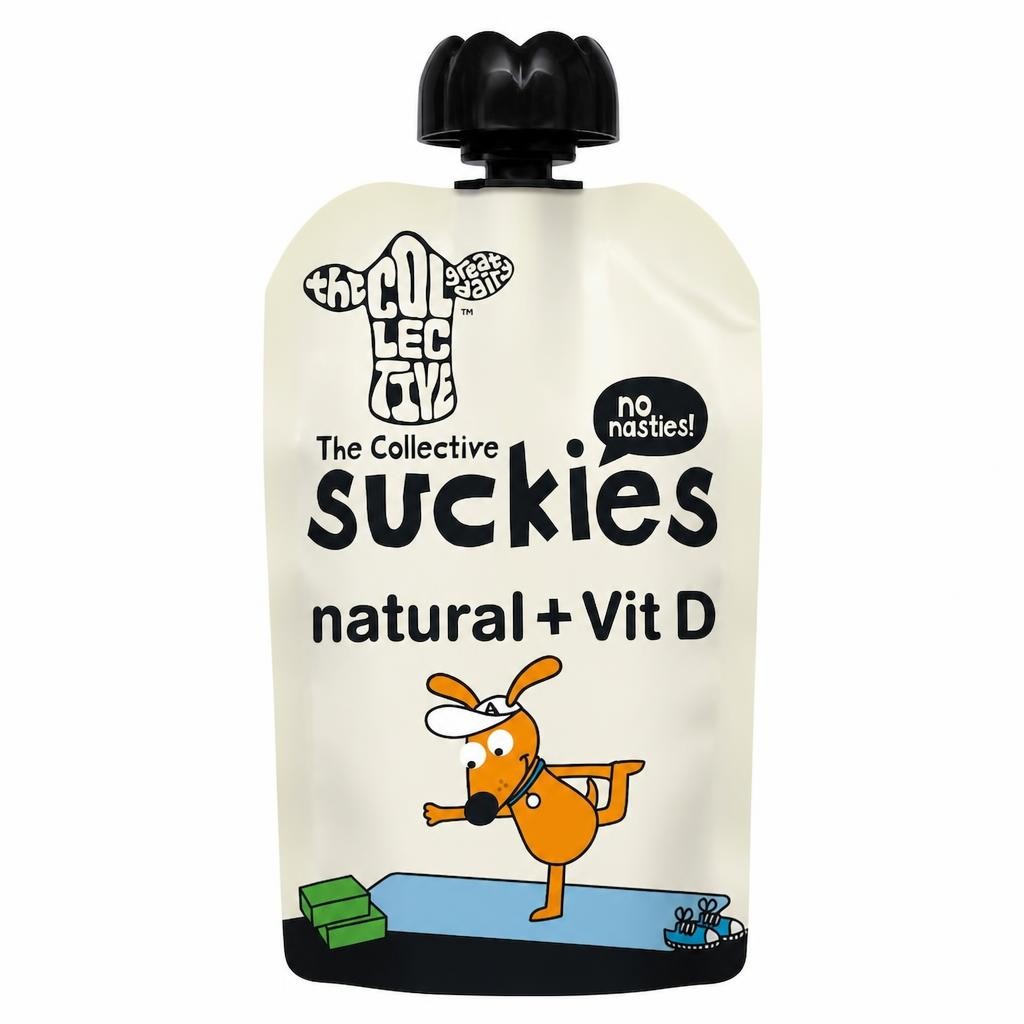 The Collective Suckies Natural + Vitamin D Yoghurt Pouch 90g