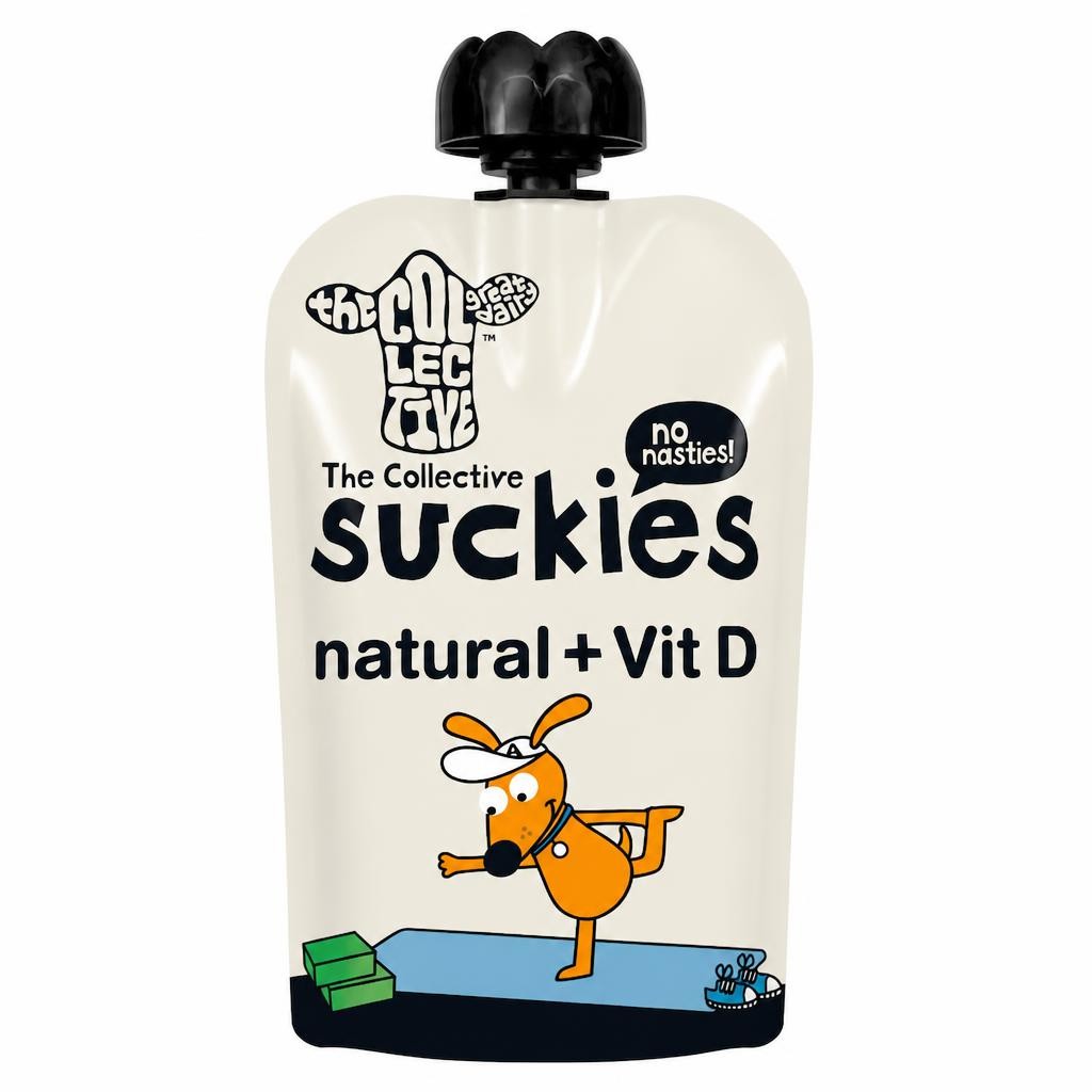 The Collective Suckies Natural + Vitamin D Yoghurt Pouch 90g