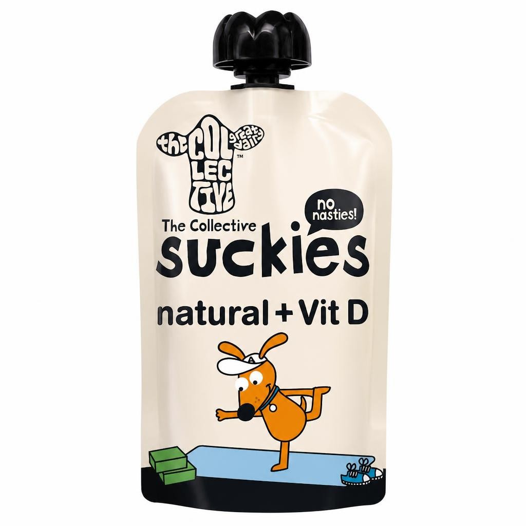 The Collective Suckies Natural + Vitamin D Yoghurt Pouch 90g