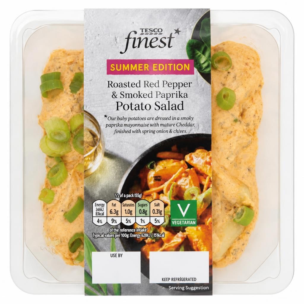 Tesco Finest Roasted Pepper & Mature Cheddar Potato Salad 275g