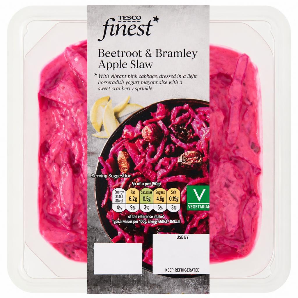Tesco Finest Beetroot & Bramley Apple Slaw 250g