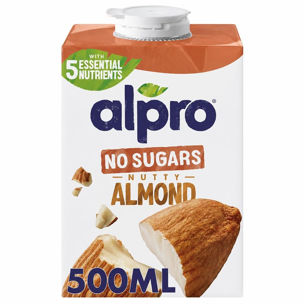Alpro No Sugars Nutty Almond Drink 500ml
