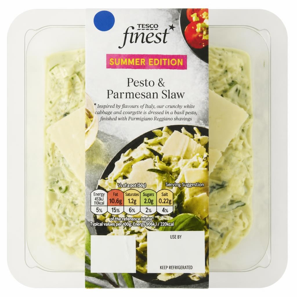 Tesco Finest Pesto & Parmesan Slaw 250g
