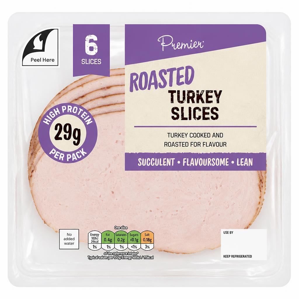 Premier Deli Roast Turkey Breast Slices 125g