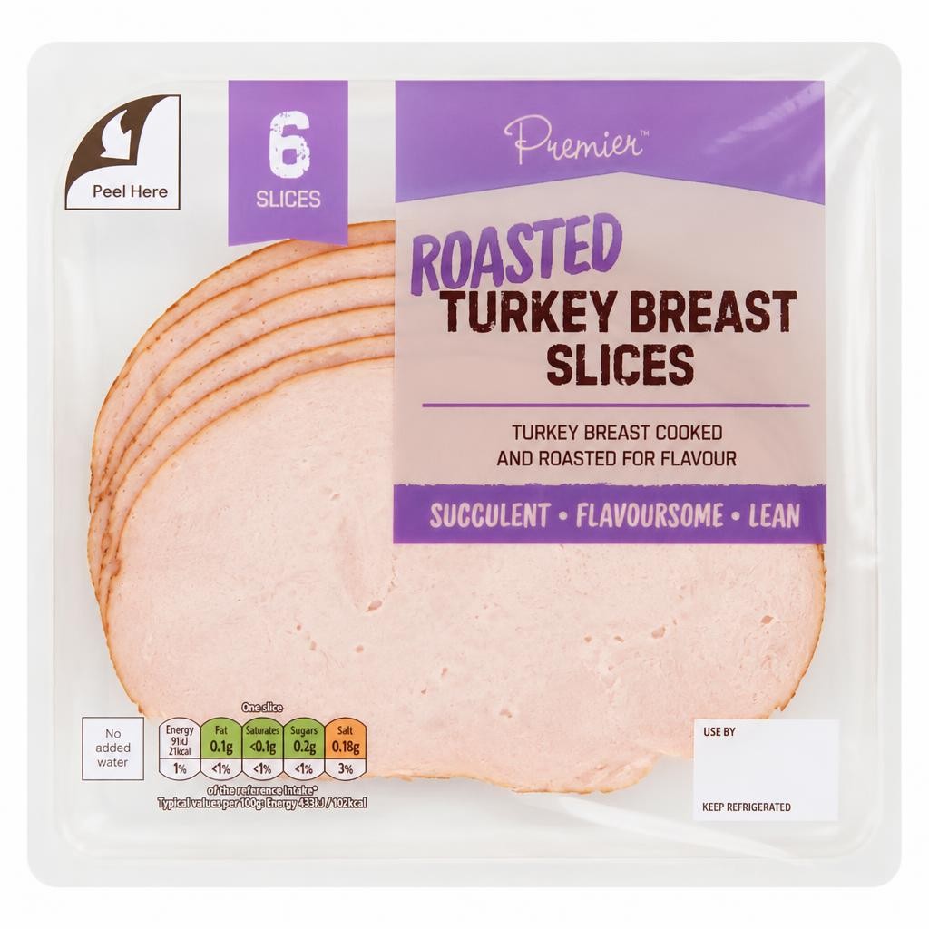 Premier Deli Roast Turkey Breast Slices 125g