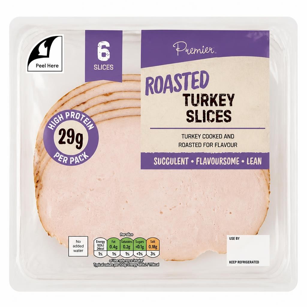 Premier Deli Roast Turkey Breast Slices 125g