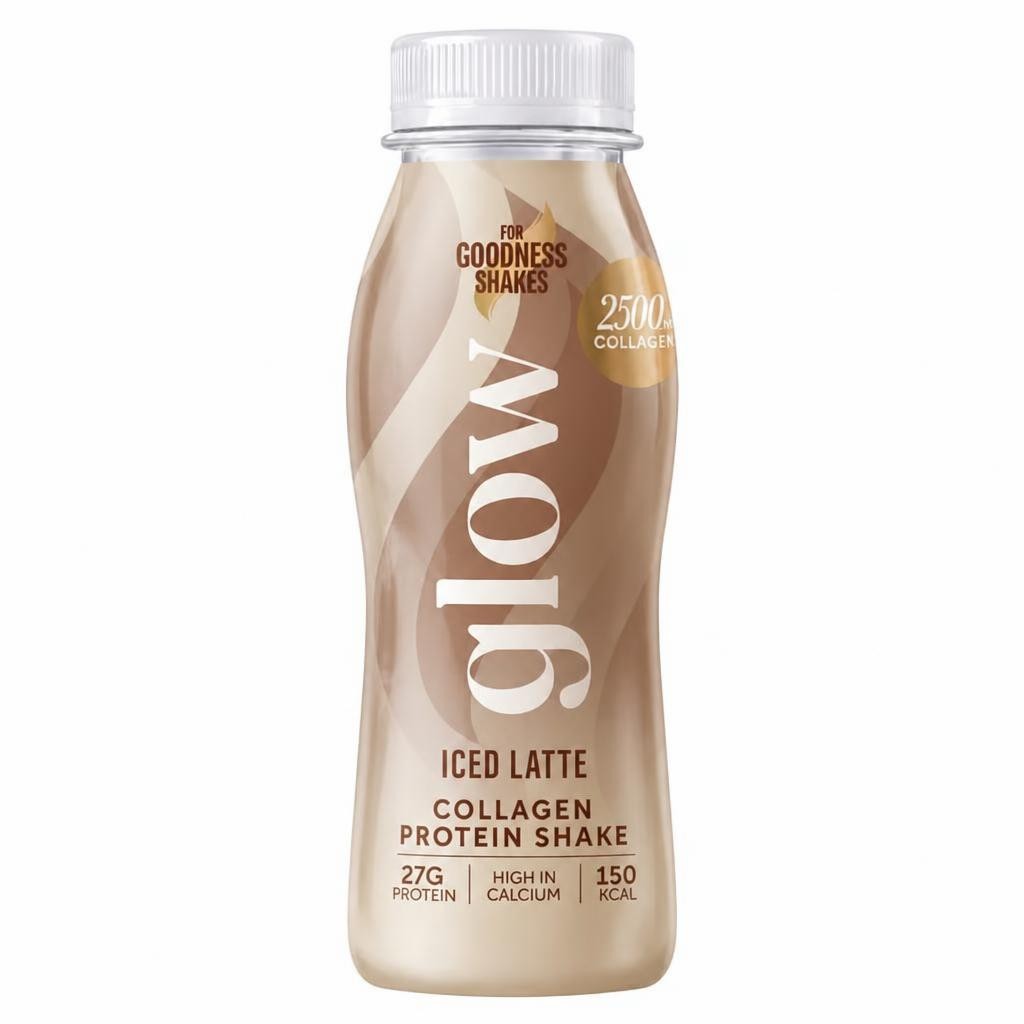 Glow iced latte collagen protein shake 250nl