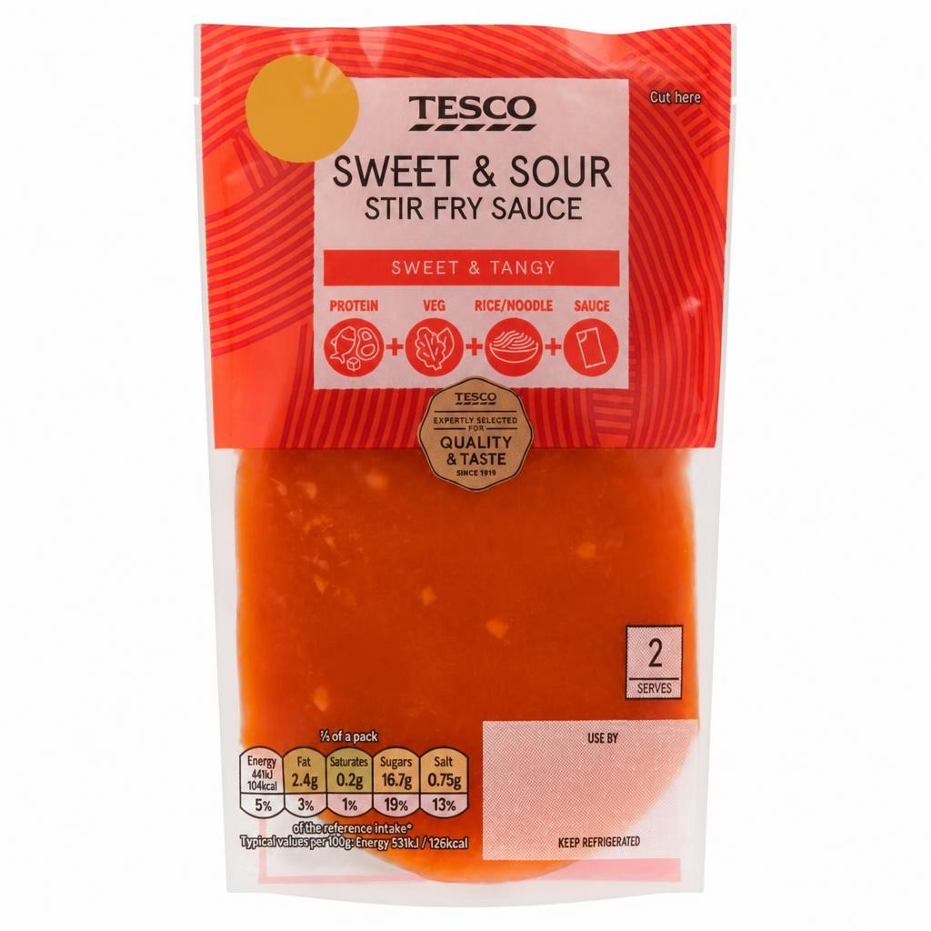 Tesco Sweet & Sour Stir Fry Sauce 165g