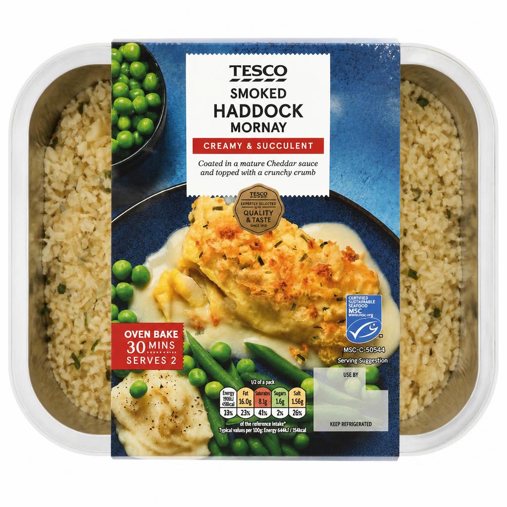 Tesco Smoked Haddock Mornay 360g