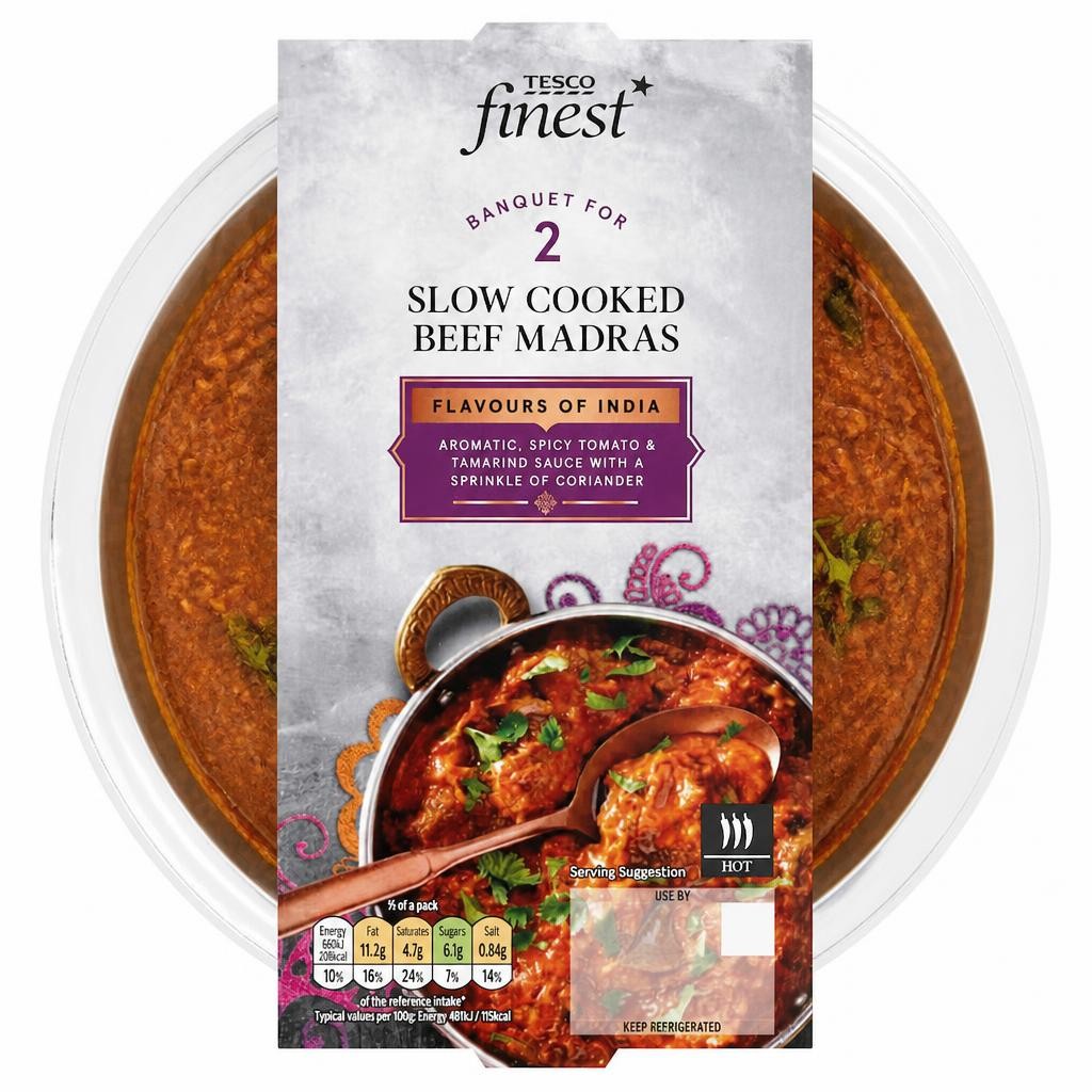 Tesco Finest Beef Madras 400g