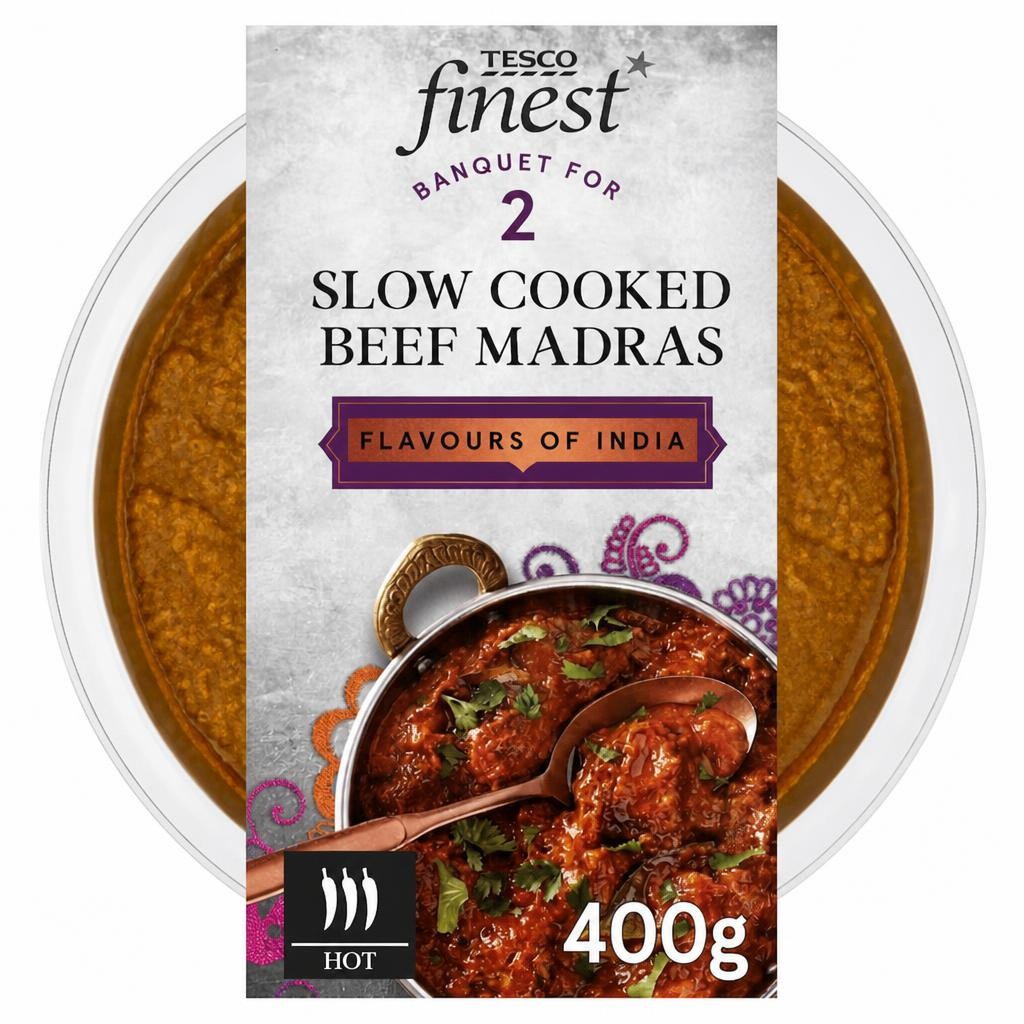 Tesco Finest Beef Madras 400g
