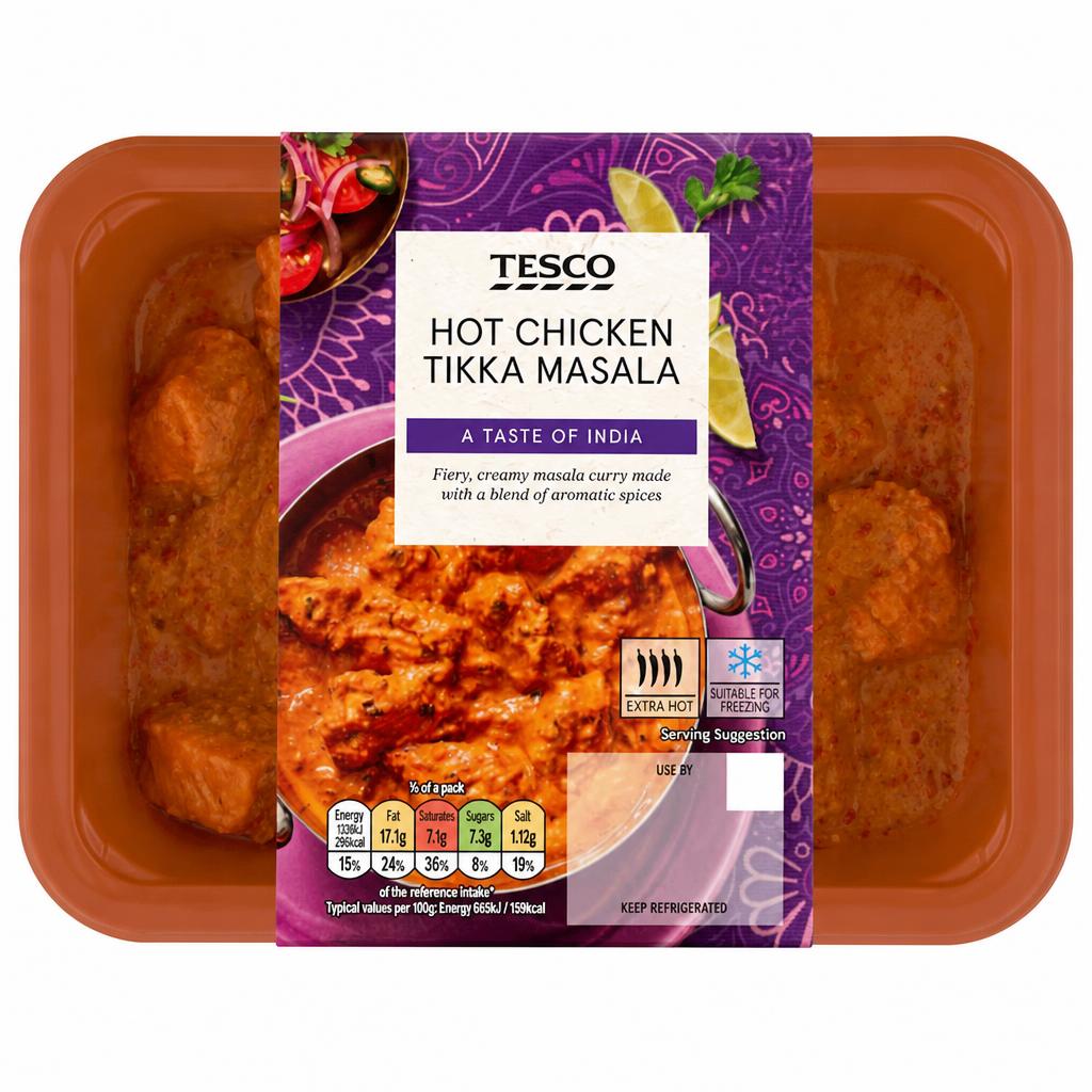 Tesco Hot Chicken Tikka Masala 400g