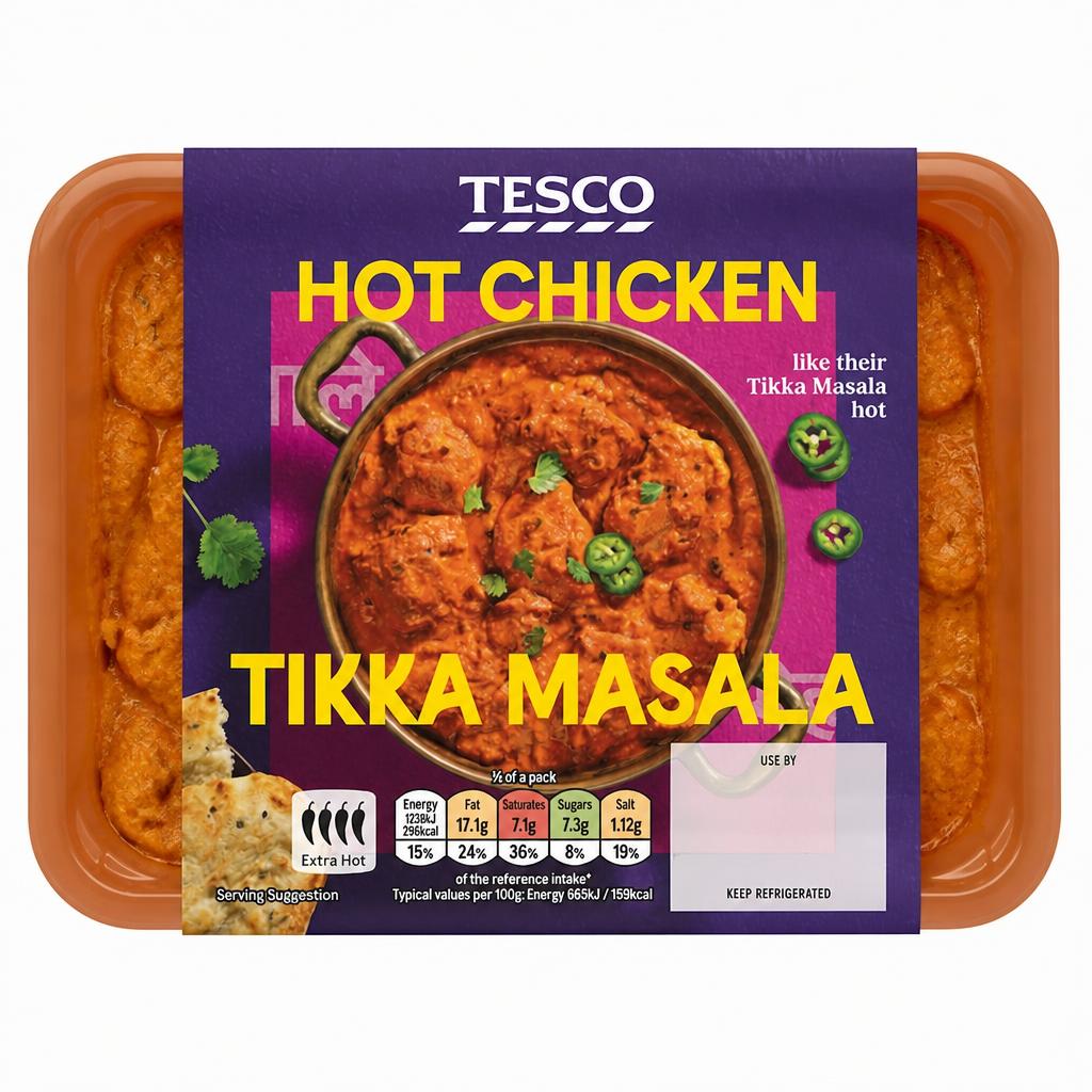 Tesco Hot Chicken Tikka Masala 400g