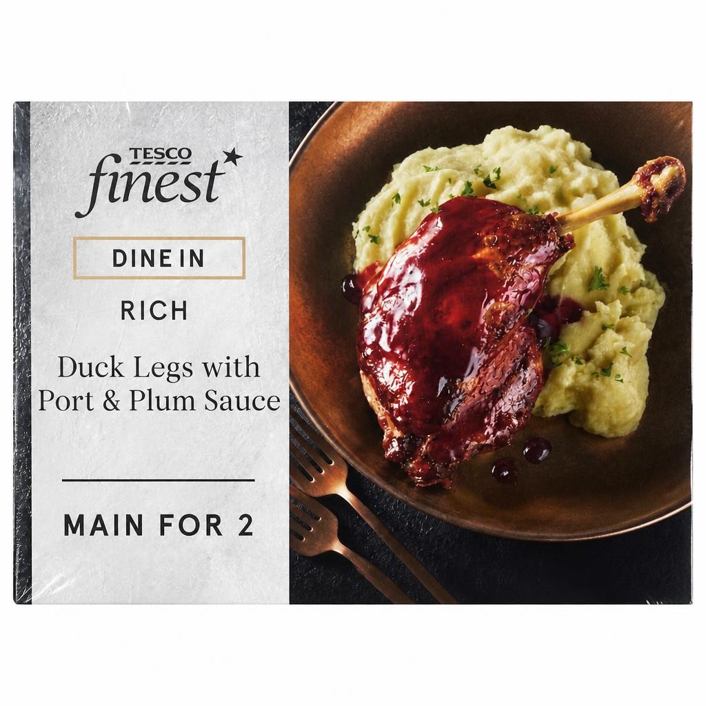 Tesco Finest Dine In Duck Legs with Port & Plum Sauce 505g