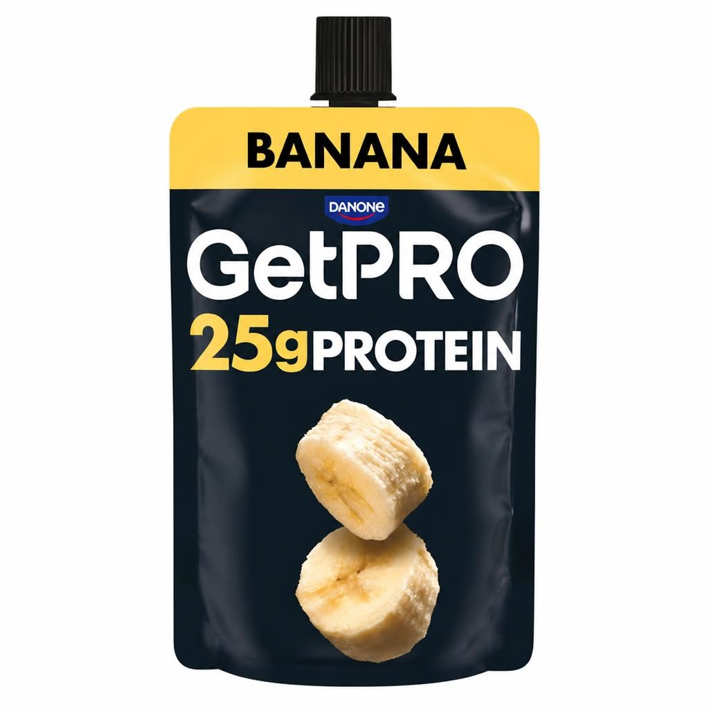 GetPRO 25g Protein Yoghurt Pouch - Banana 200g