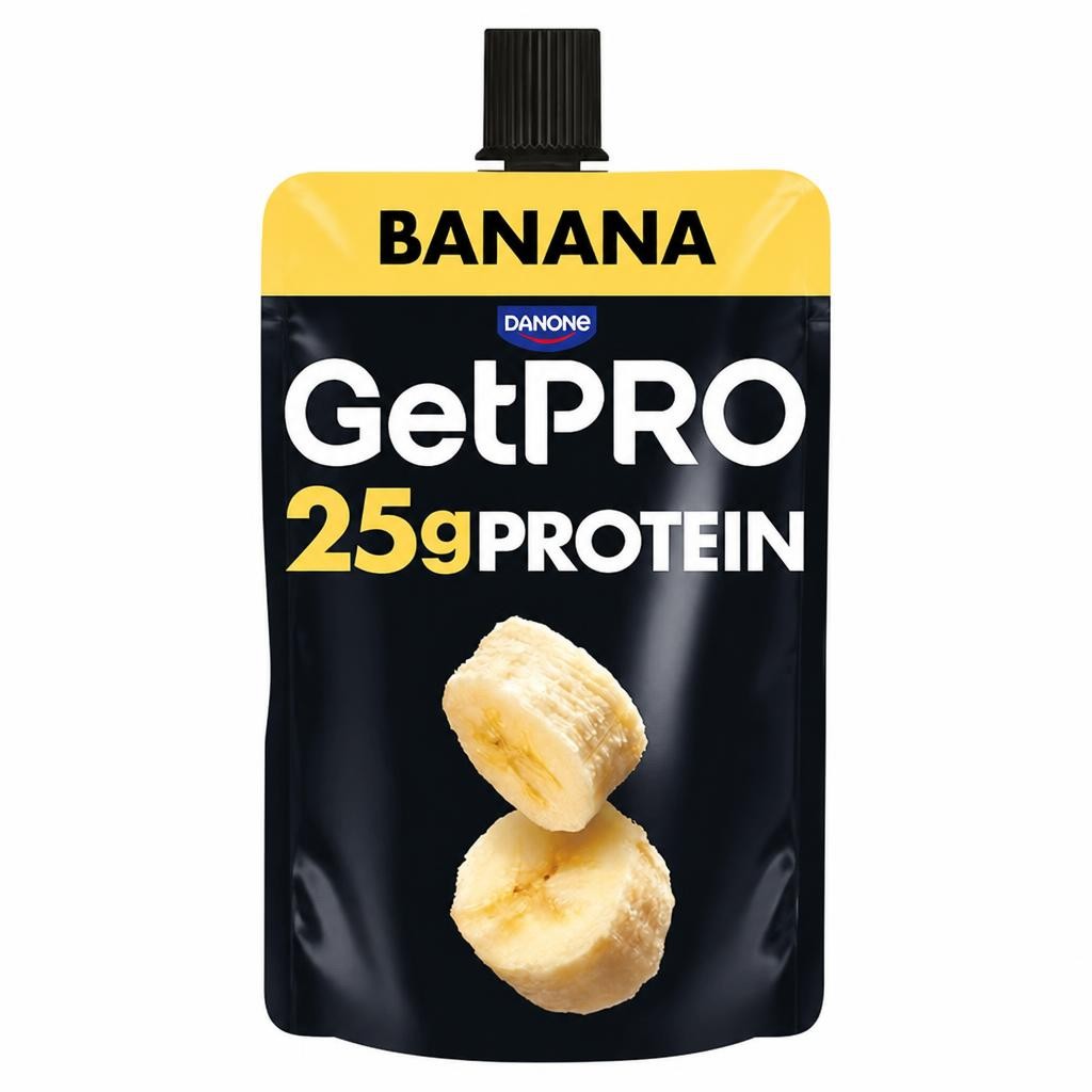 GetPRO 25g Protein Yoghurt Pouch - Banana 200g