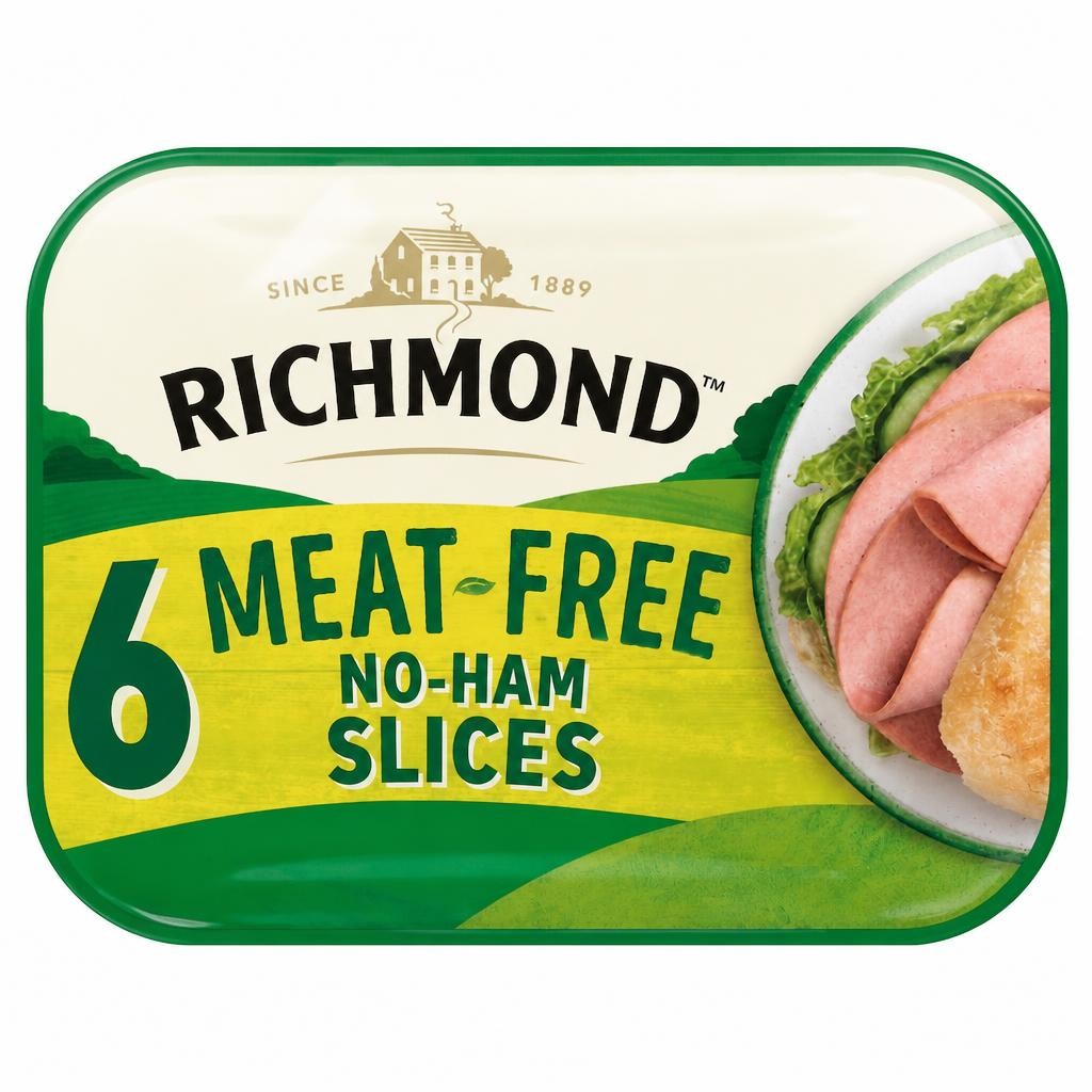 Richmond Meat Free Vegan 6 Honey Roasted Style Slices 90G