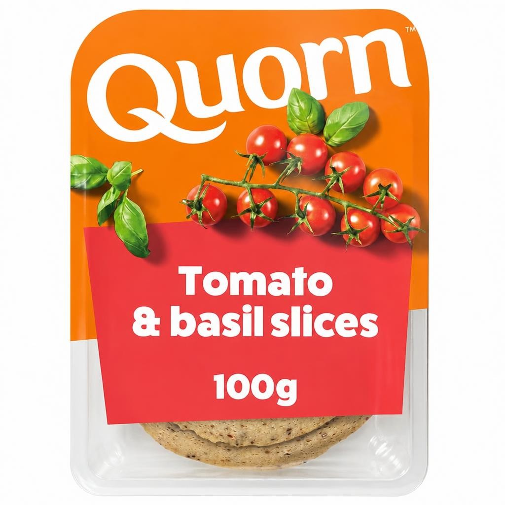 Quorn Tomato & Basil Slices 100g