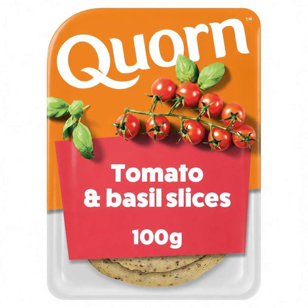 Quorn Tomato & Basil Slices 100g