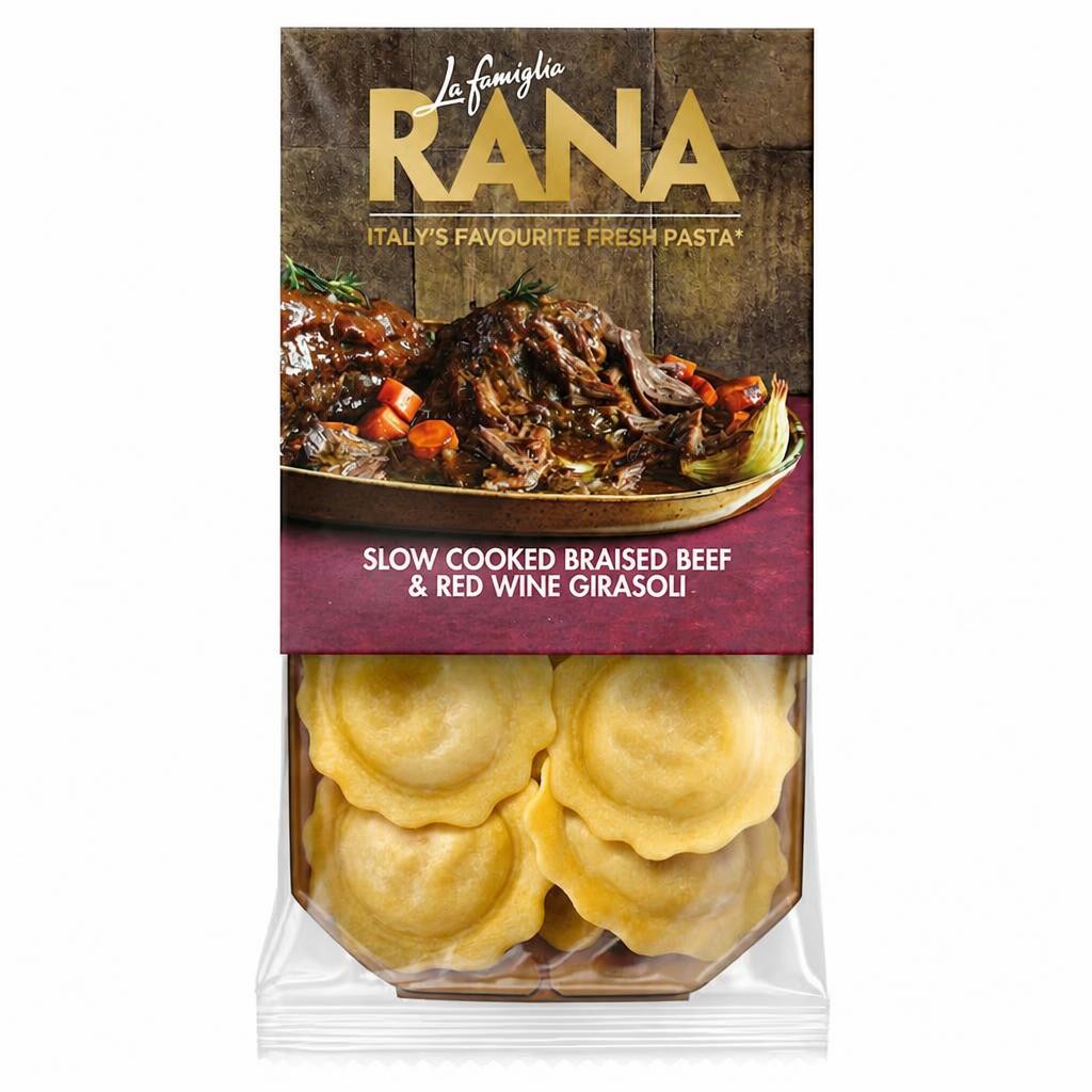 La Famiglia Rana Slow Cooked Braised Beef & Red Wine Girasoli 250g