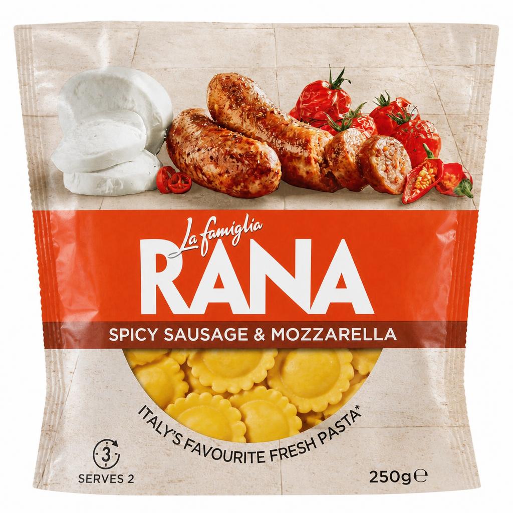 La Famiglia Rana Spicy Sausage & Mozzarella Fiore 250g