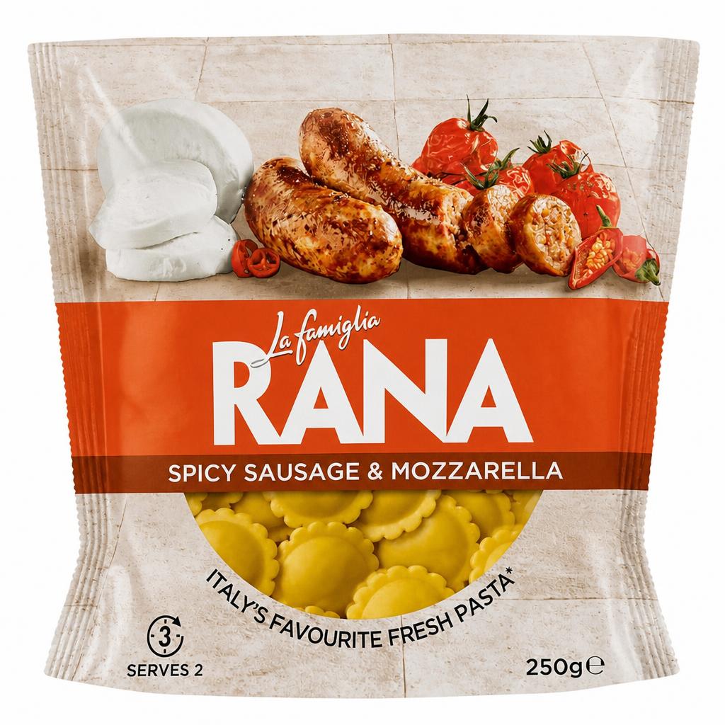 La Famiglia Rana Spicy Sausage & Mozzarella Fiore 250g