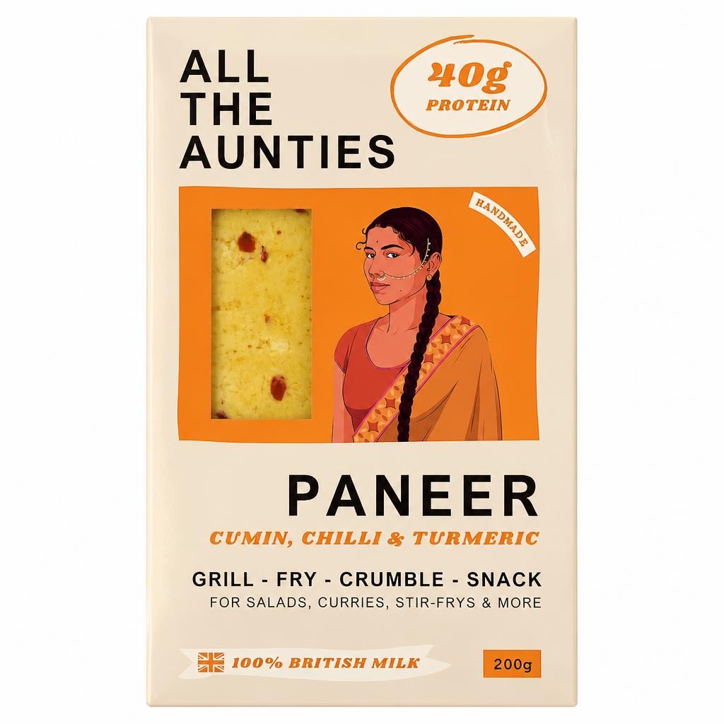 All The Aunties Cumin, Chilli & Turmeric Paneer 200g
