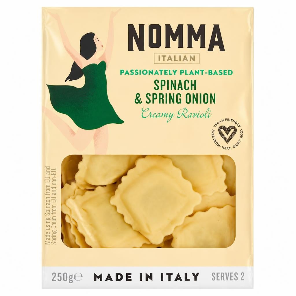 Nomma Spinach & Spring Onion Ravioli 250g
