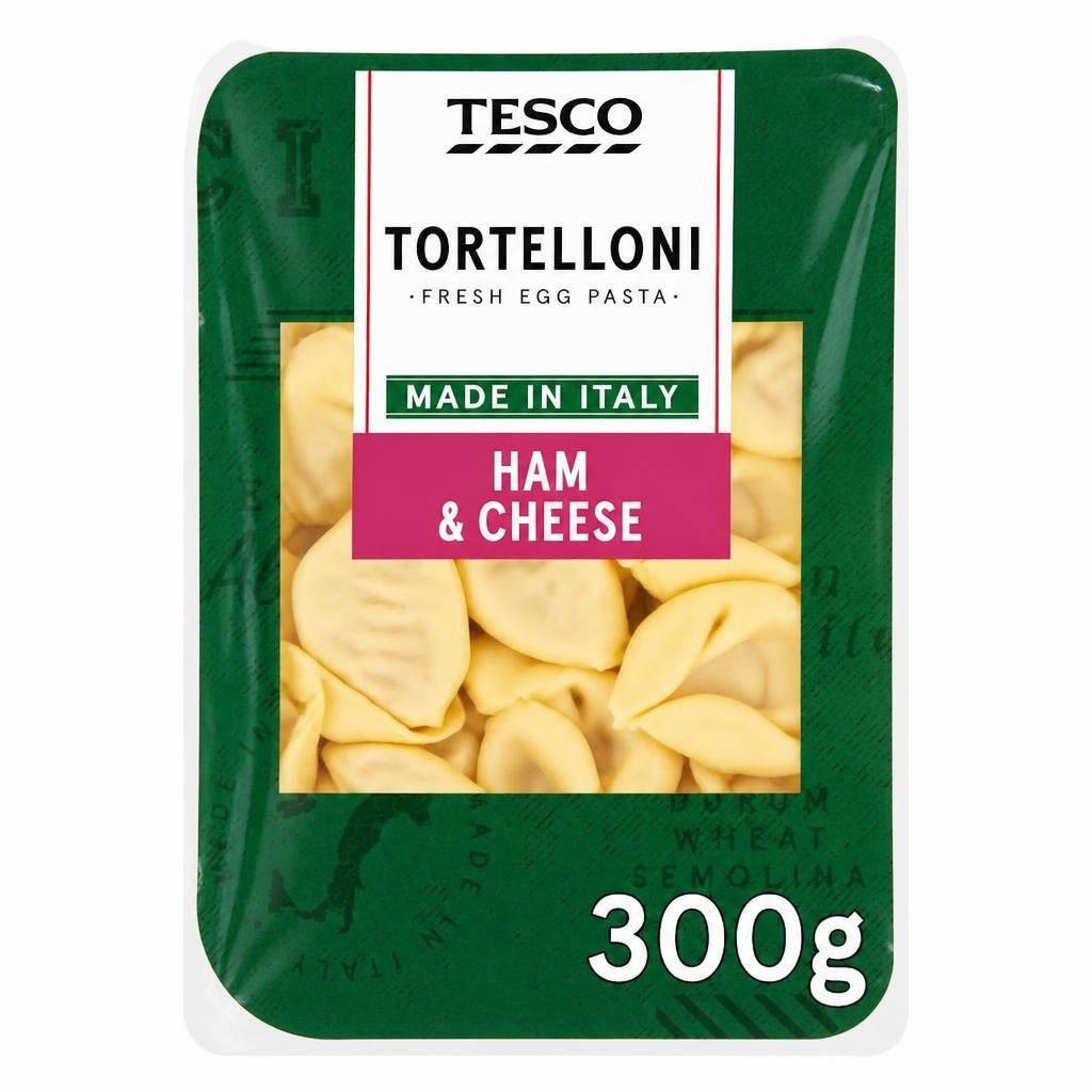 Tesco Fresh Egg Pasta Tortelloni - Ham & Cheese 300g
