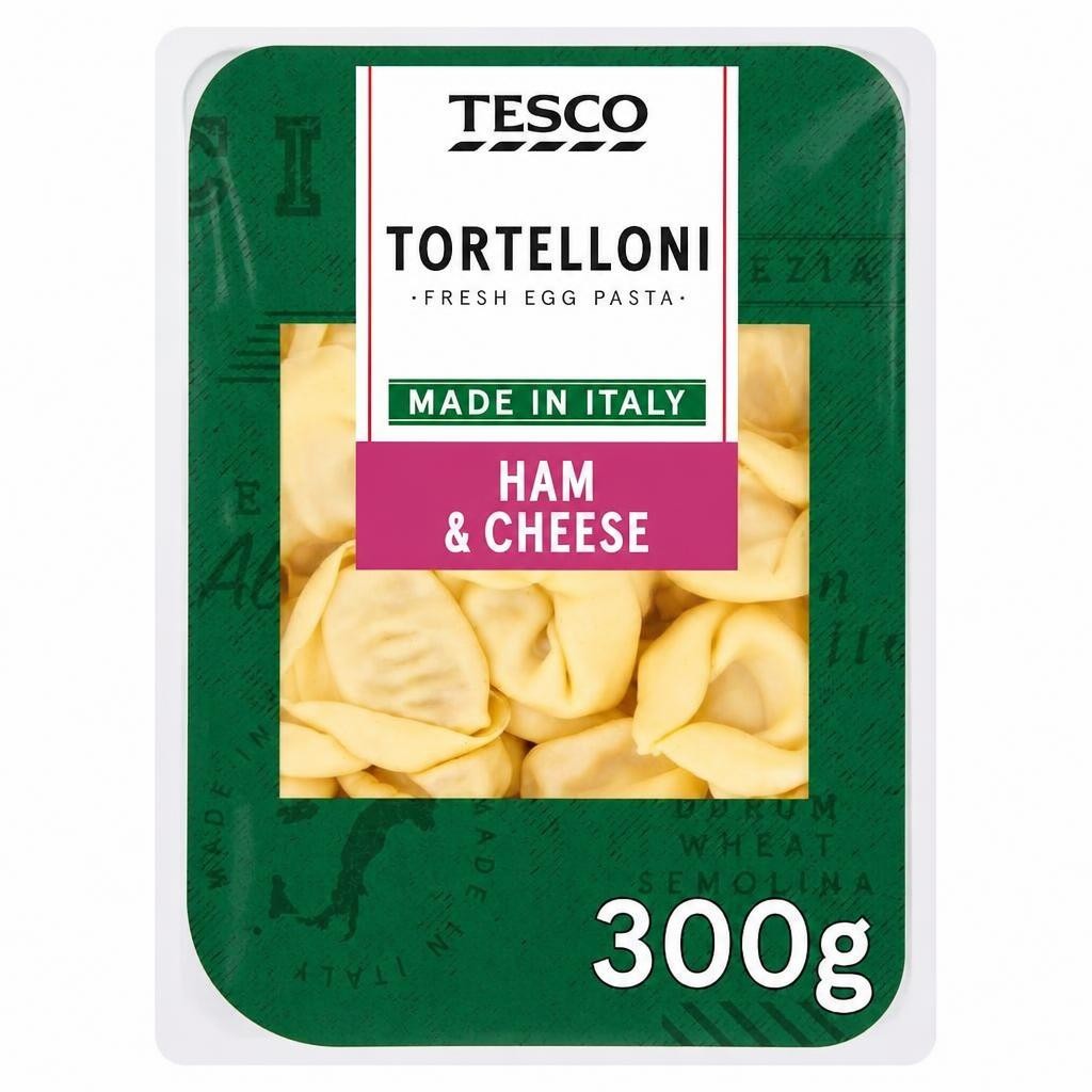 Tesco Fresh Egg Pasta Tortelloni - Ham & Cheese 300g