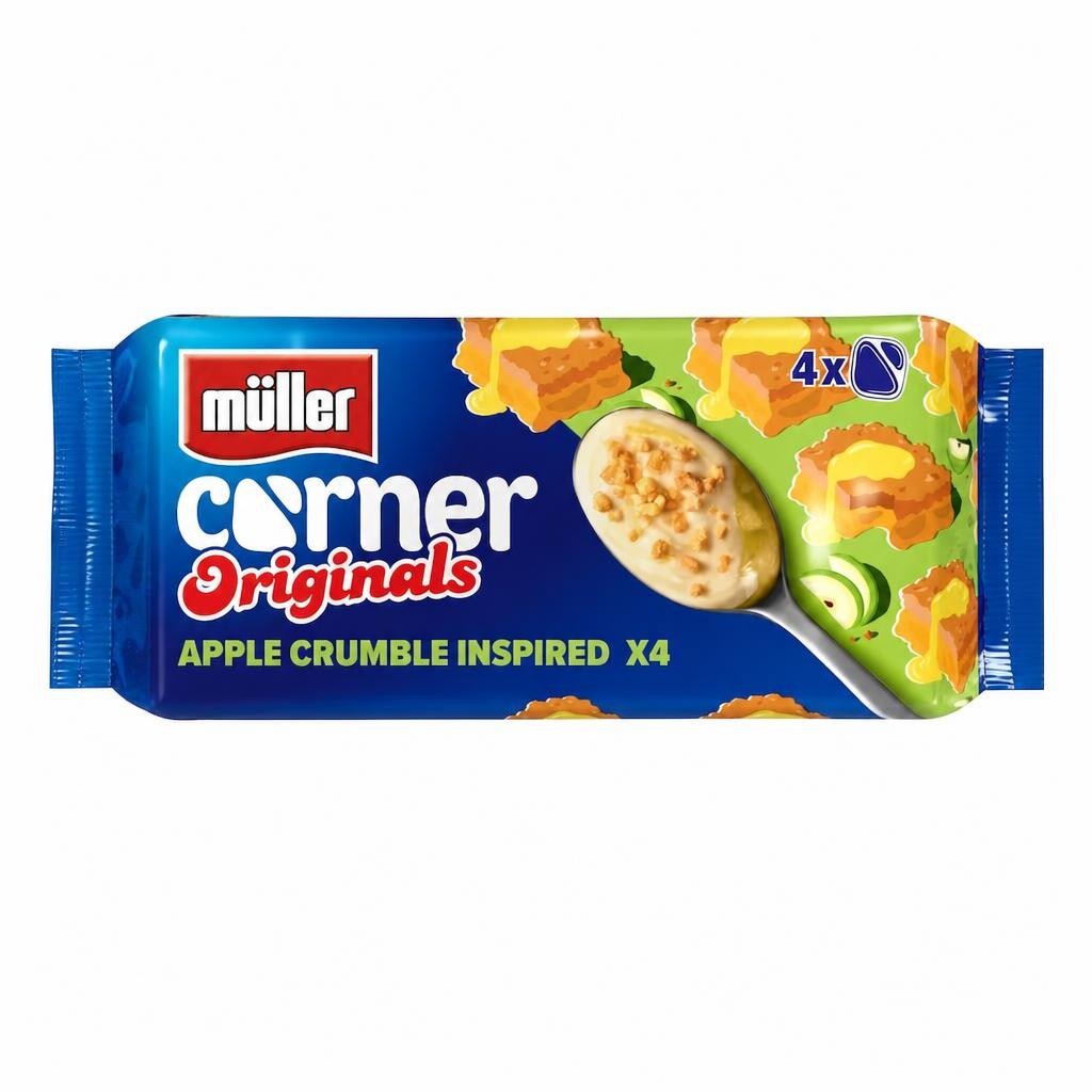 Muller Corner Originals Apple Crumble Yogurts 4x124g