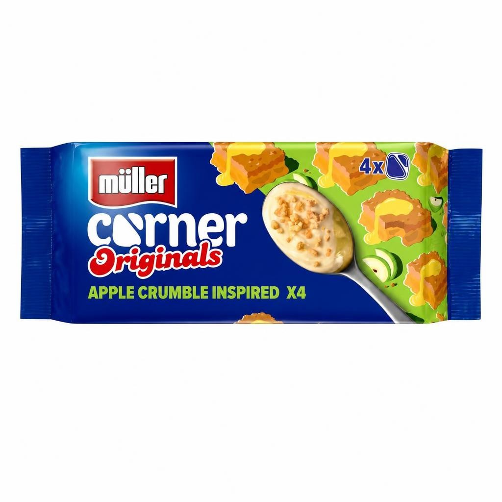 Muller Corner Originals Apple Crumble Yogurts 4x124g