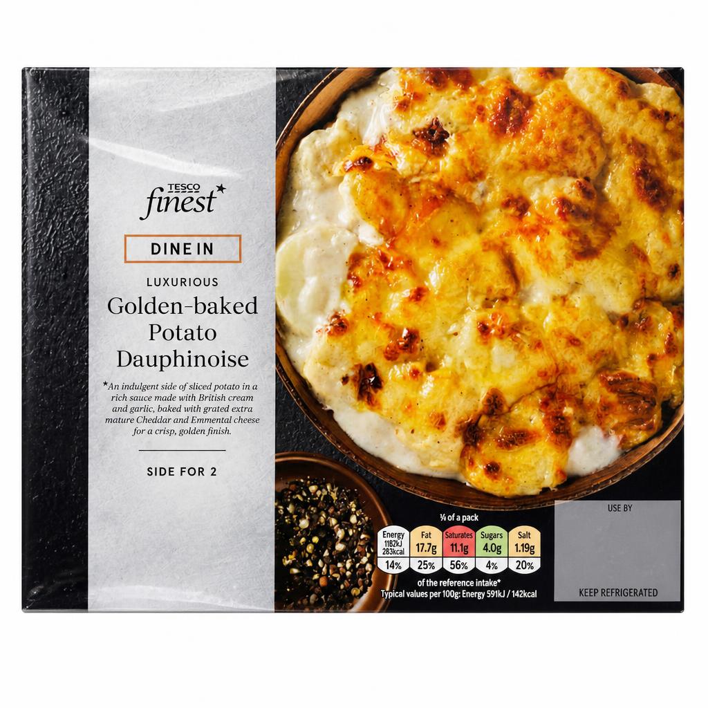 Tesco Finest Dine In Golden-baked Potato Dauphinoise 400g
