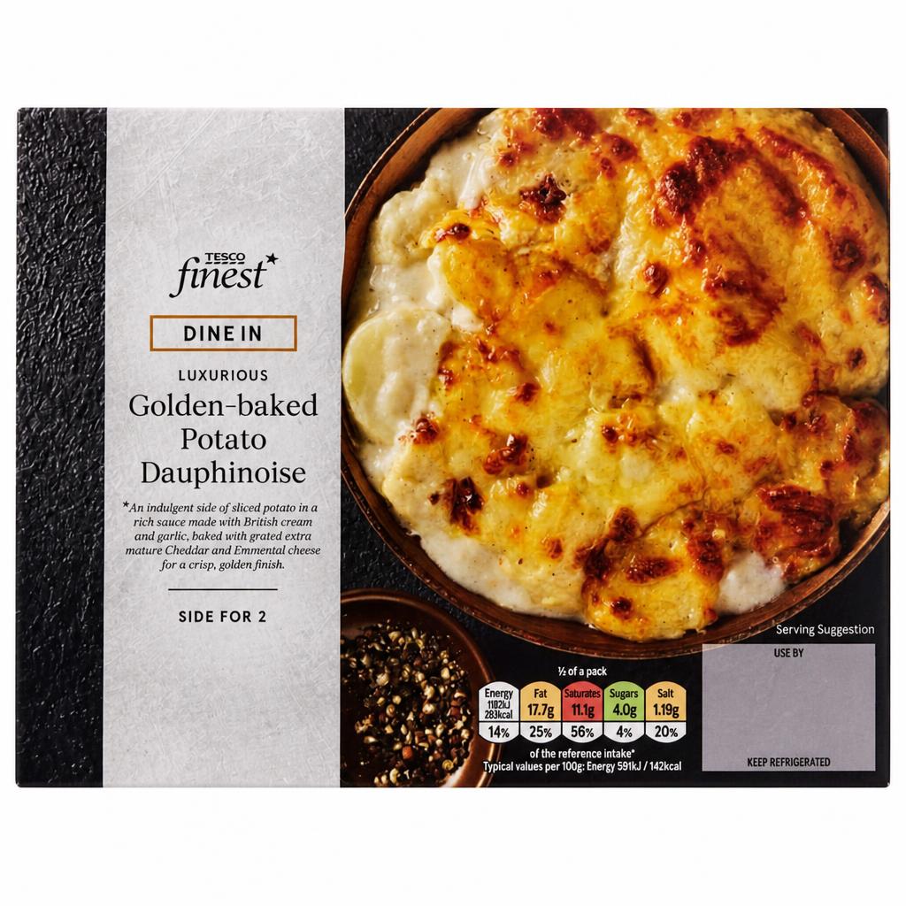 Tesco Finest Dine In Golden-baked Potato Dauphinoise 400g