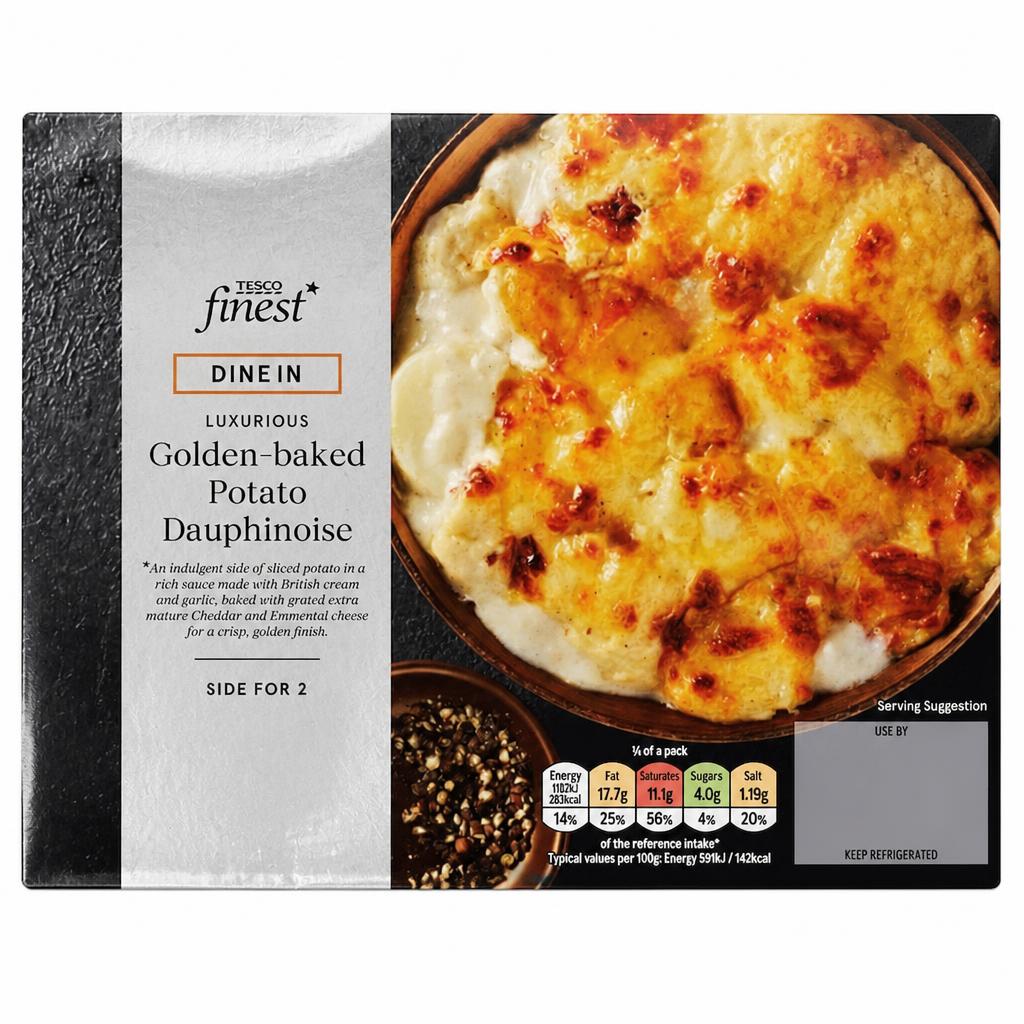 Tesco Finest Dine In Golden-baked Potato Dauphinoise 400g